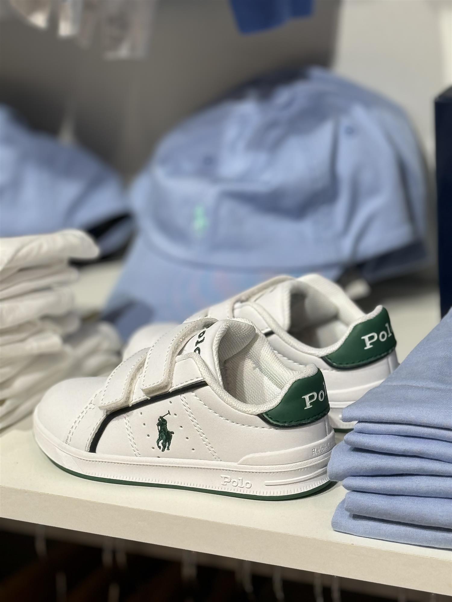 RALPH LAUREN 2-7År Heritage Court sko Hvit
