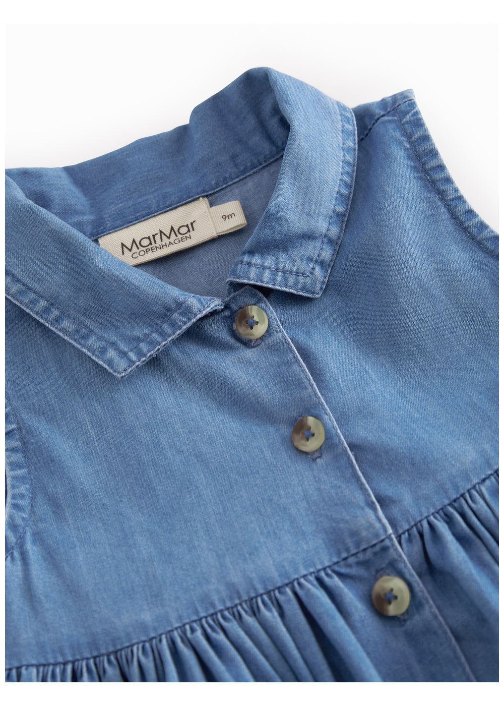 MARMAR COPENHAGEN 0-3ÅR Danal Denim Dress,Baby - Farmor Ingvarda