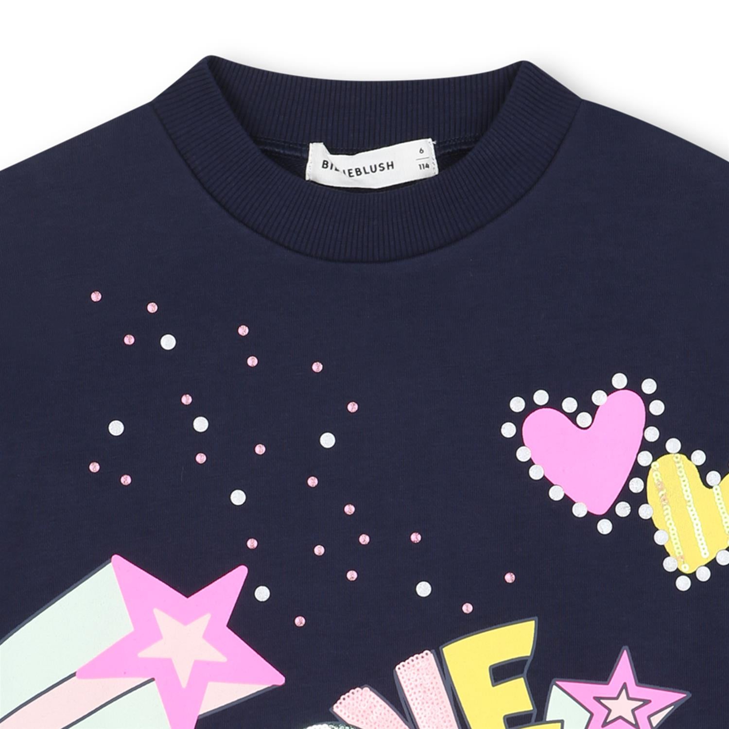 BILLIEBLUSH Sweatshirt,LOVE Mørkeblå