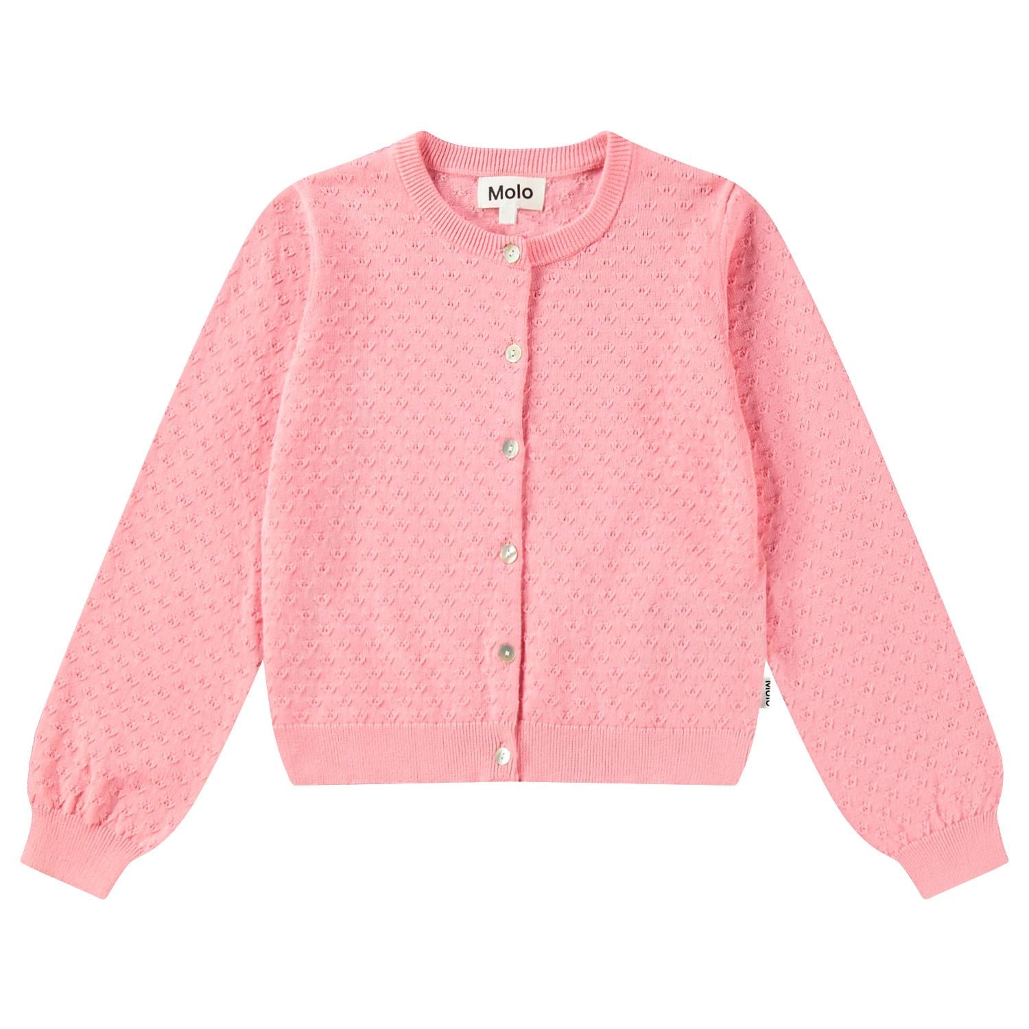 MOLO 4-12ÅR Georgina Cardigan Rosa