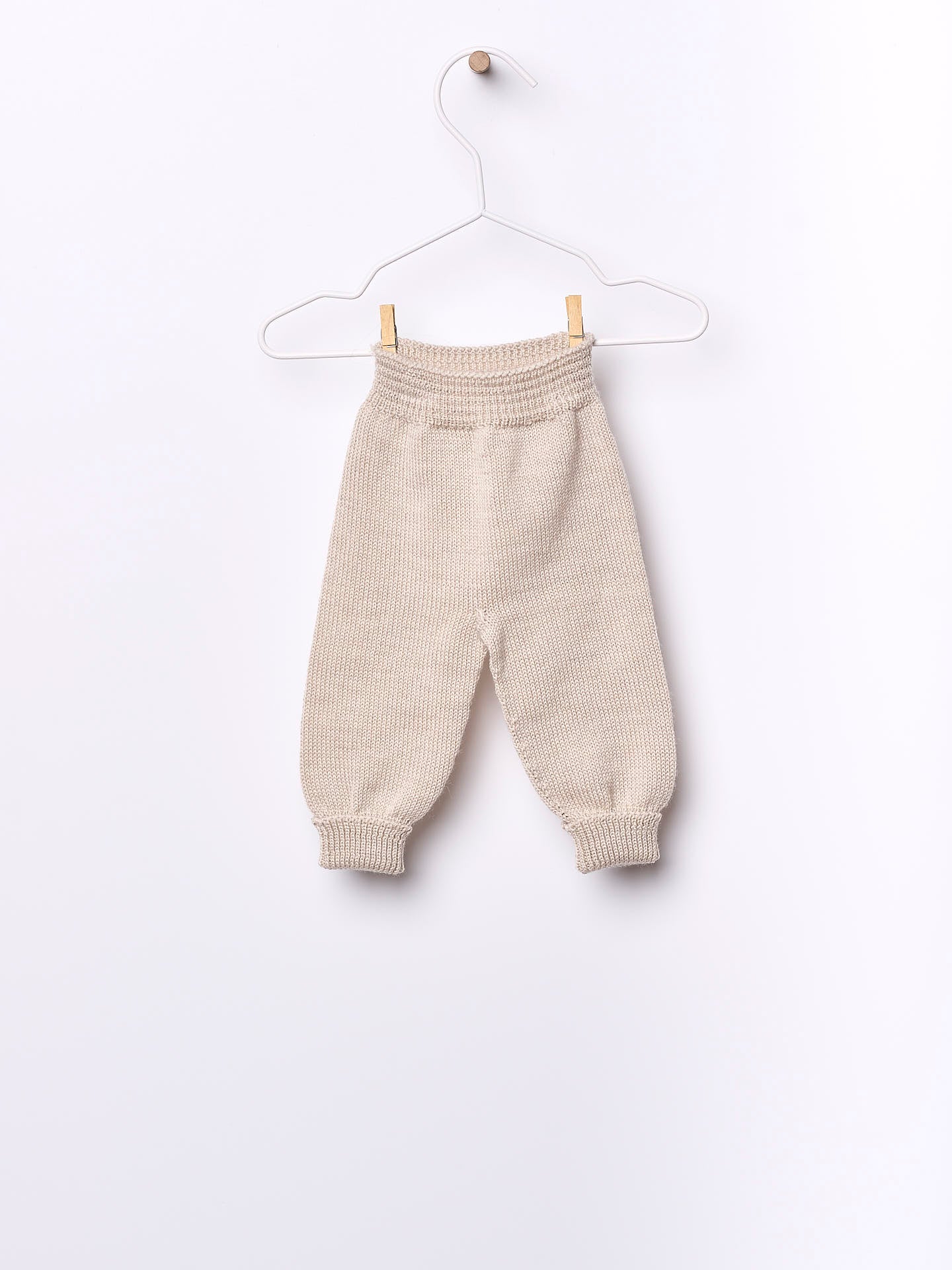 WEDOBLE Strikket bukse,Ull Beige