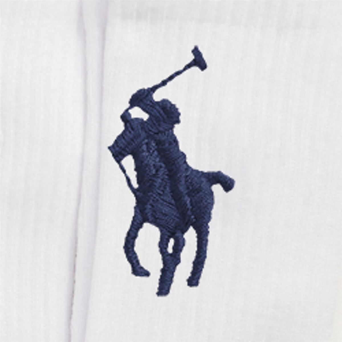 RALPH LAUREN 8-16År 6 pk. Crew Sock Hvit