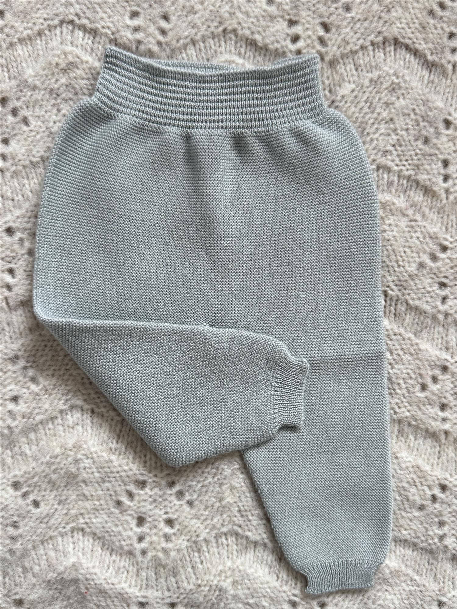 WEDOBLE Strikket Bukse,Ull Mintblå