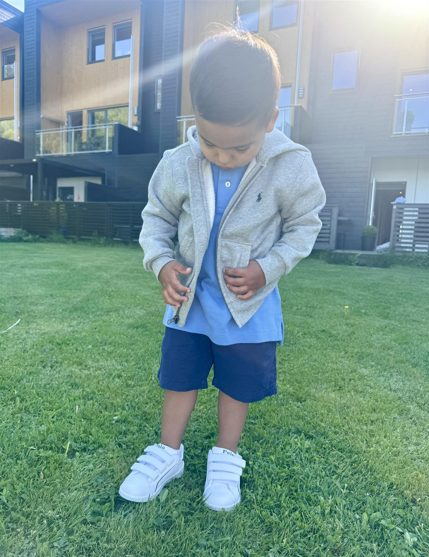RALPH LAUREN 2-7År Full Zip Hoodie,2-7år Grå