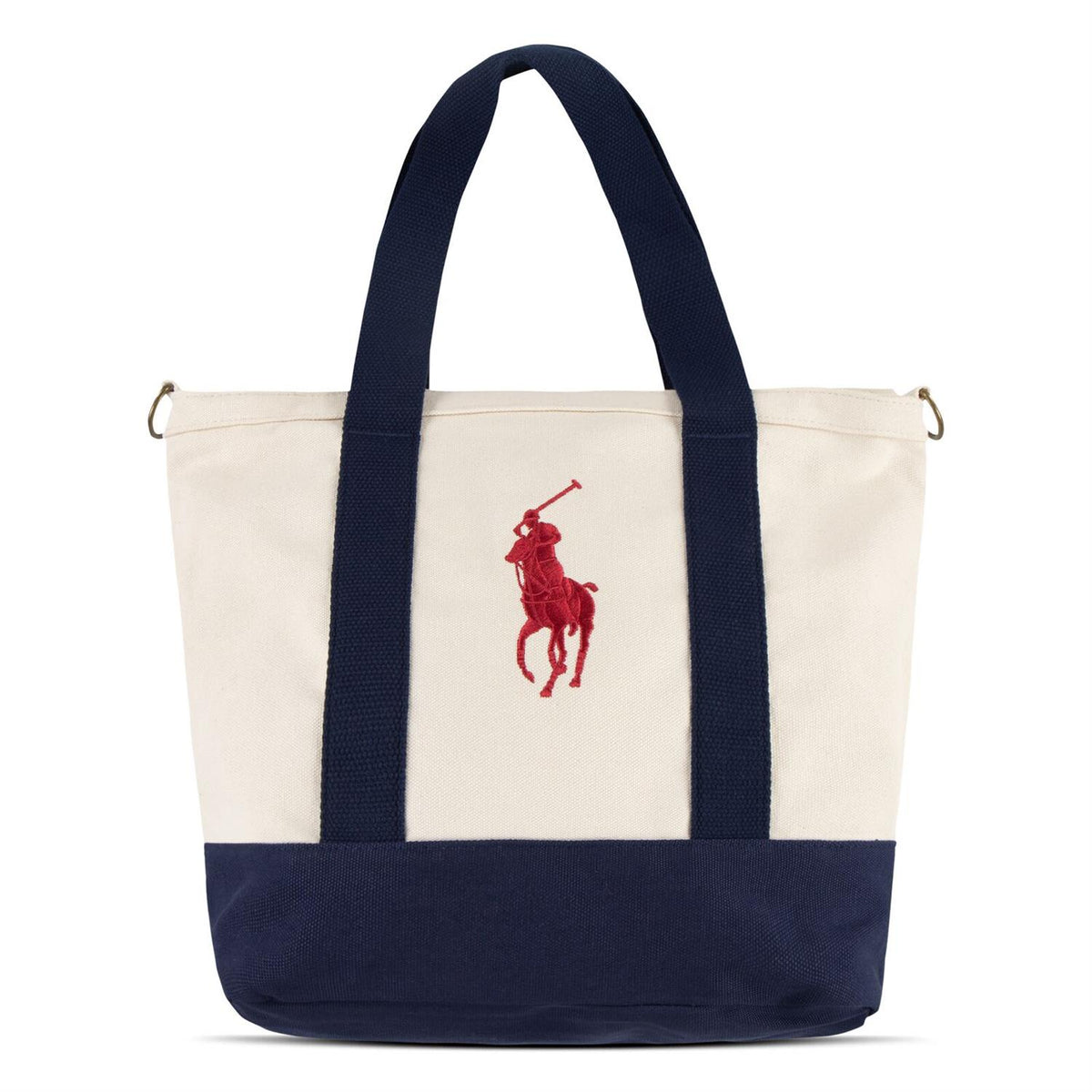 RALPH LAUREN 8-16År Polo Player Tote Mørkeblå/Krem