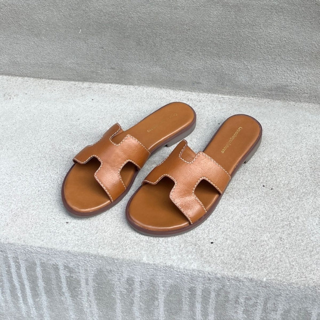 COPENHAGEN SHOES All for Love Sandal Cognac - Farmor Ingvarda