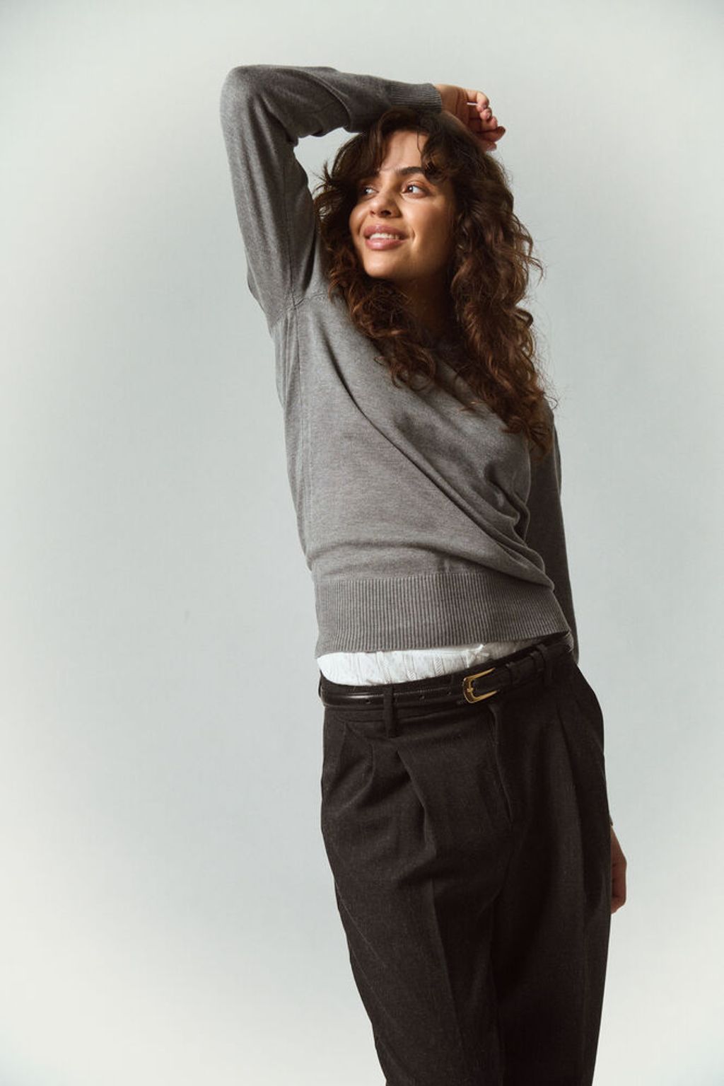 SAINT TROPEZ Mila Pullover Grey