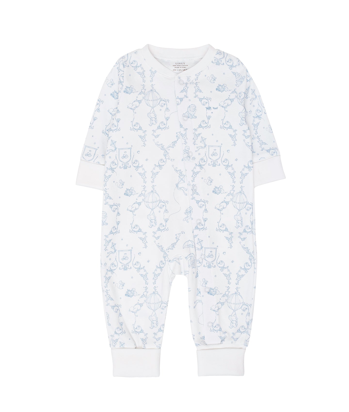 LIVLY Wonderland Overall Hvit/Blå