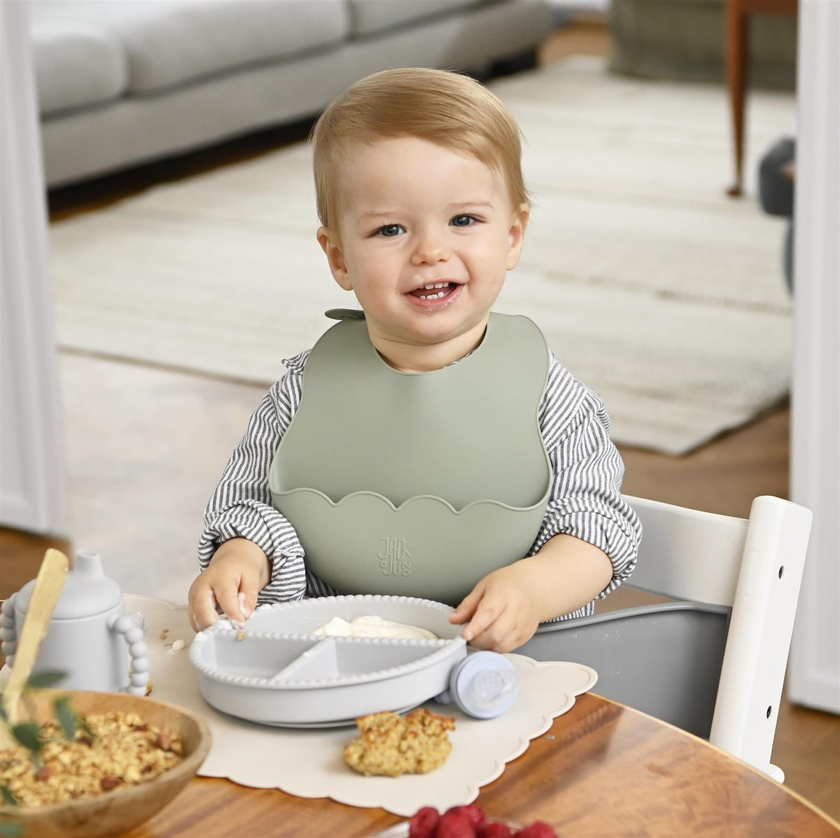 JACK o JUNO Poppy Bib Grønn
