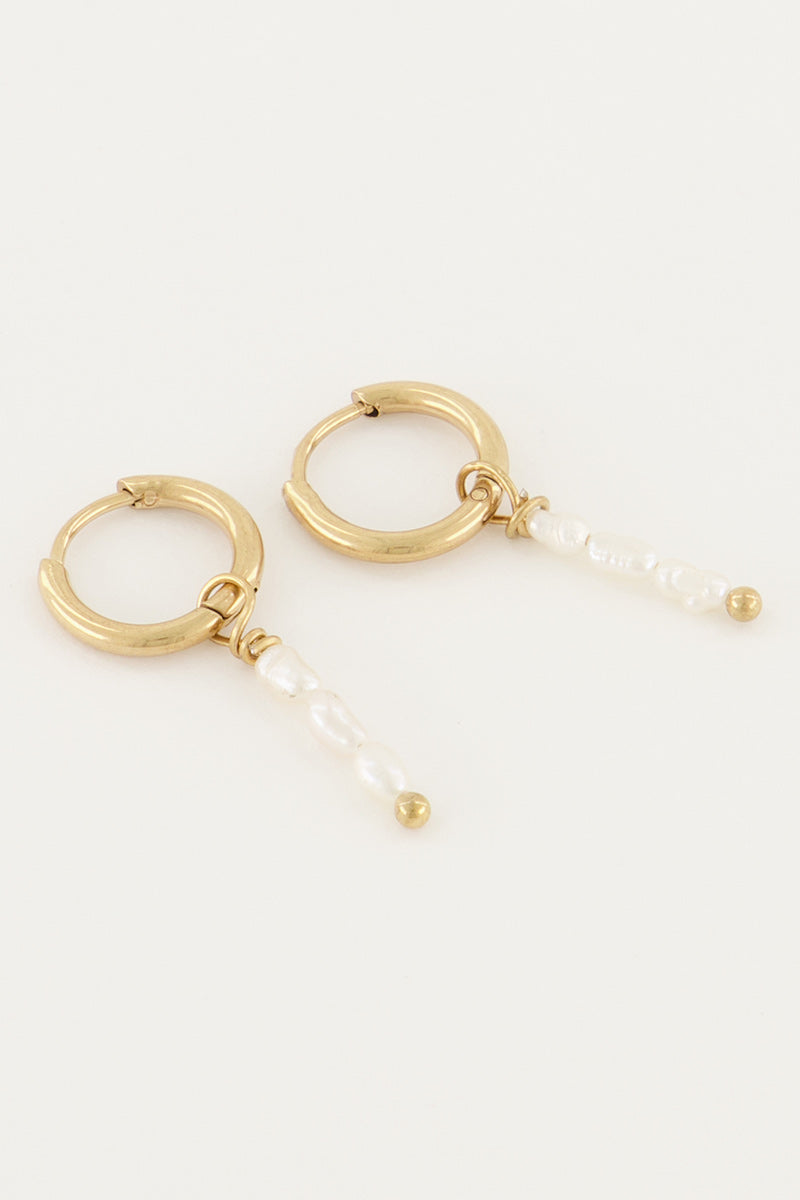 MY JEWELLERY Earrings three freshwater pearls