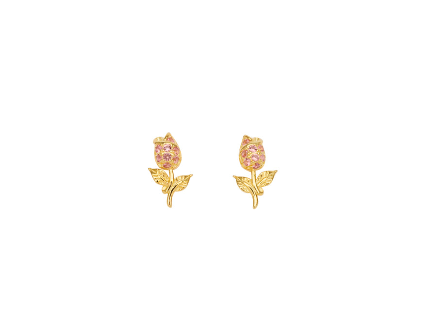 PICO Tulip Studs Rouge