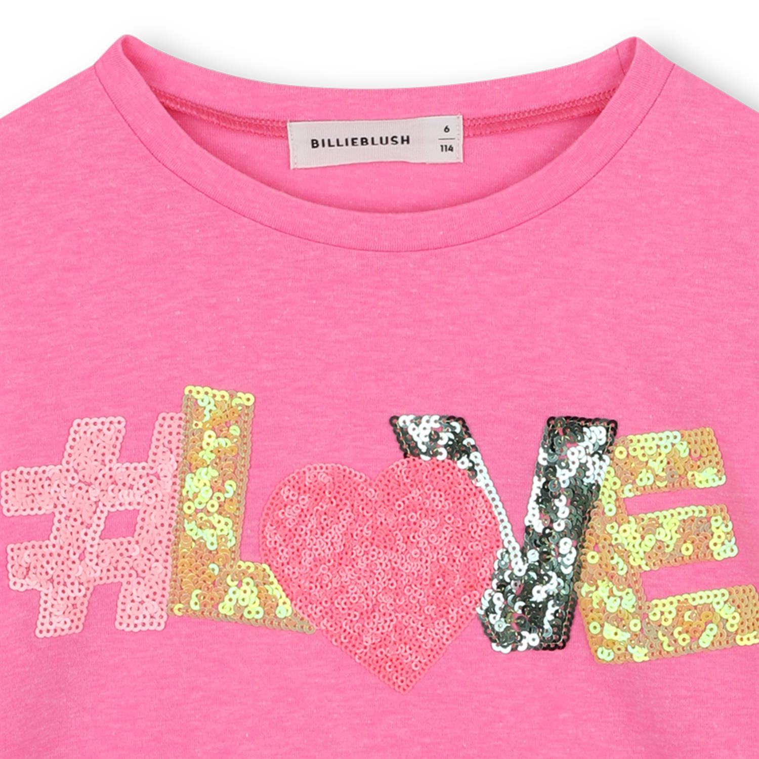 BILLIEBLUSH LS T-Shirt m/glitter Rosa
