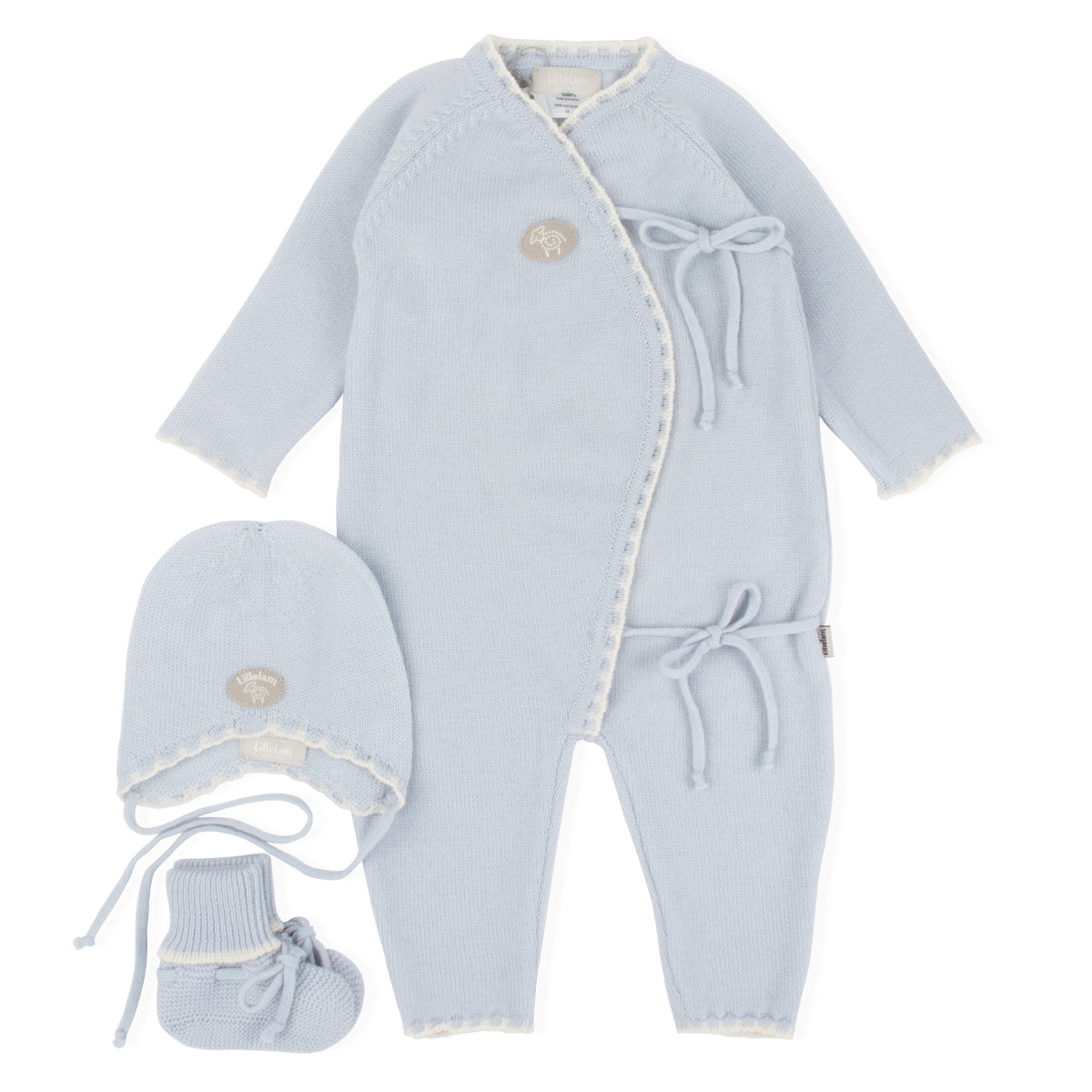 LILLELAM Hentesett Babyblå