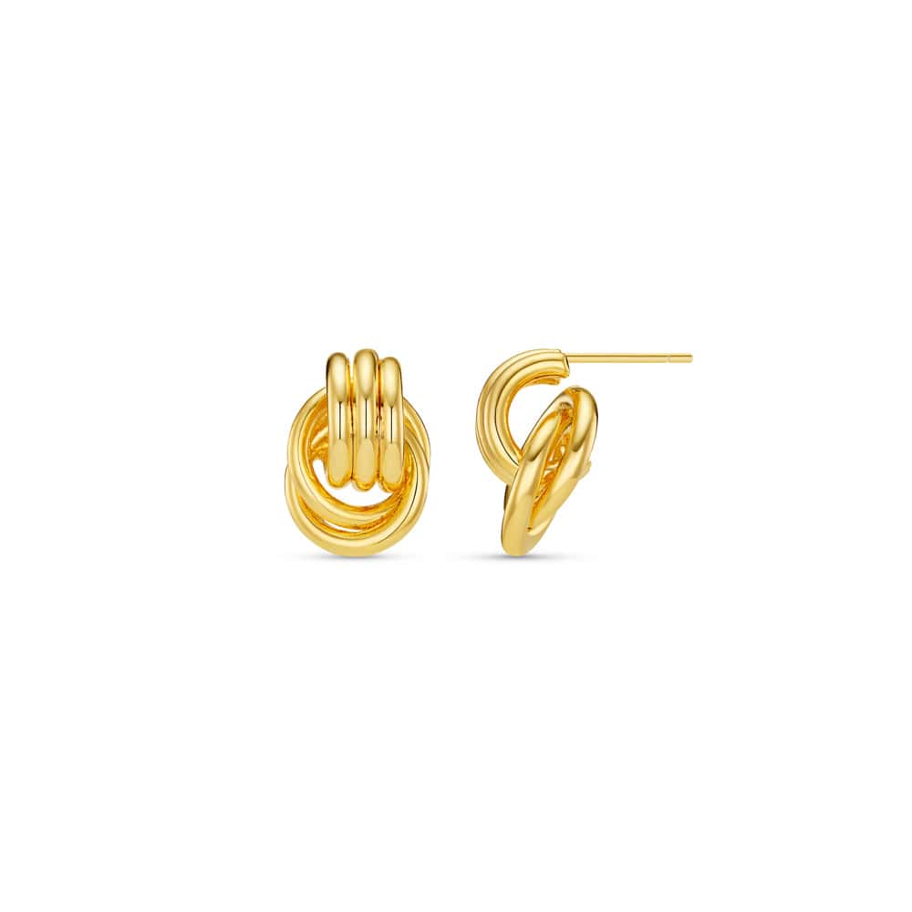 ORELIA Mini Interlocking Stud Earrings