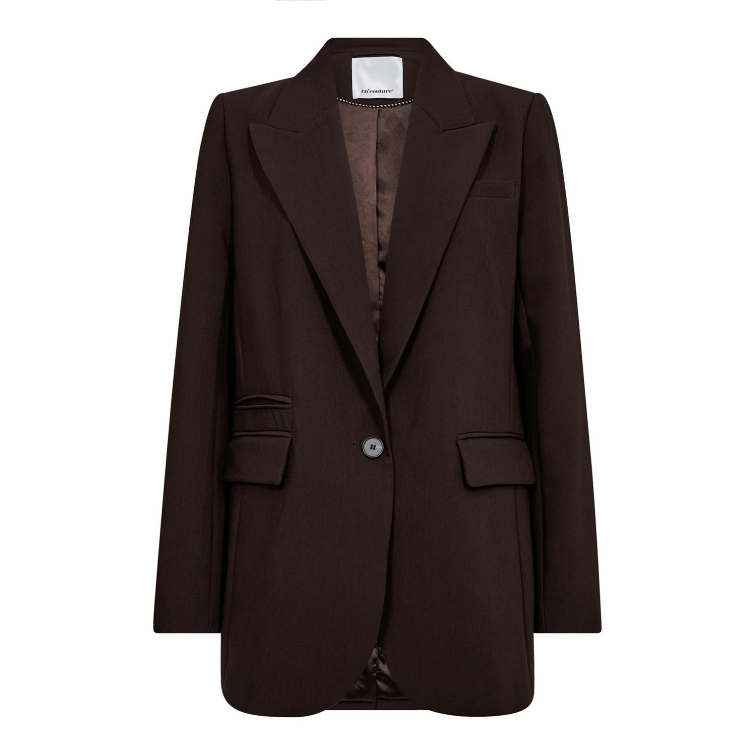 CO´ COUTURE Vola Single Oversize Blazer Dark Brown