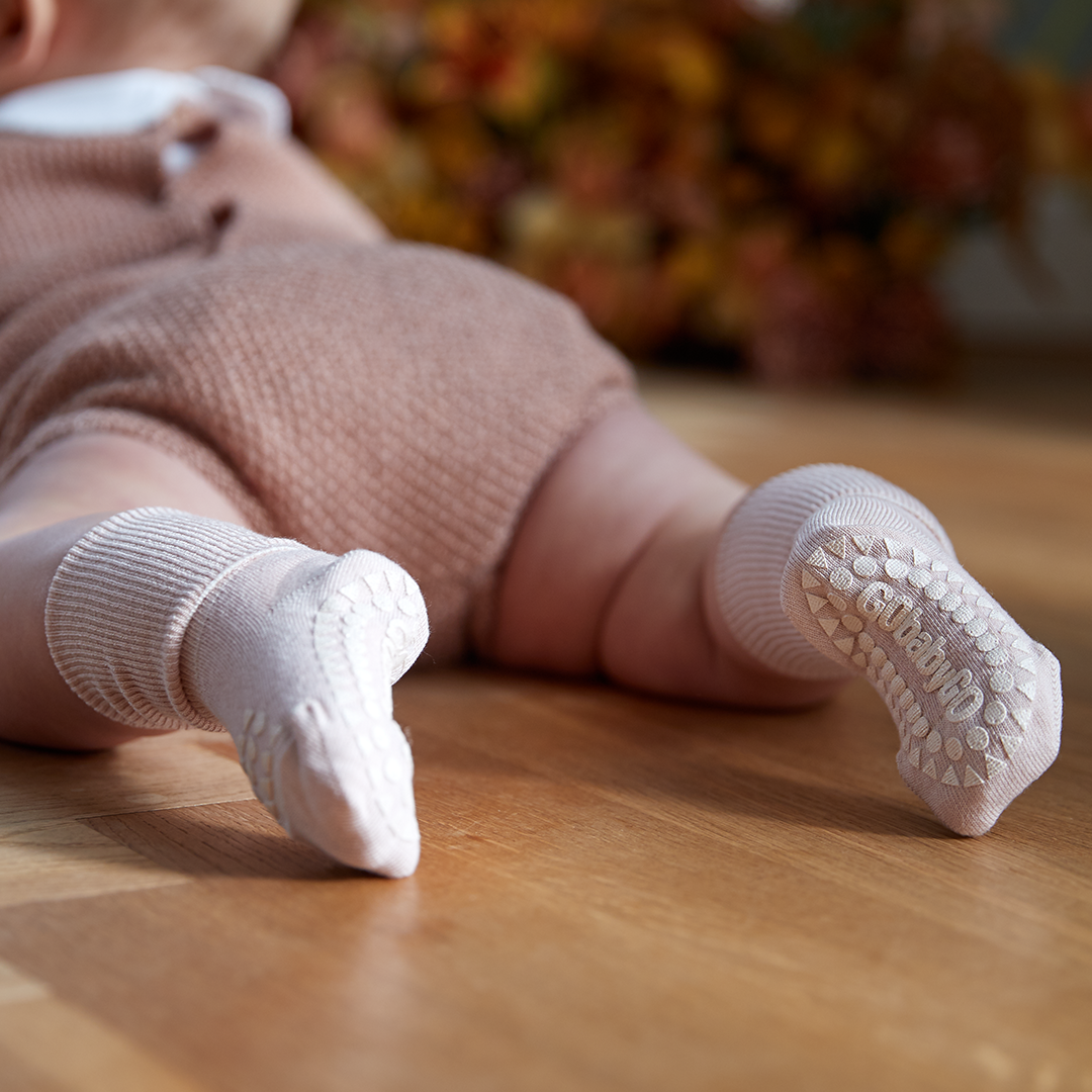 GOBABYGO Sokker m/antiskli,Bambus Rosa