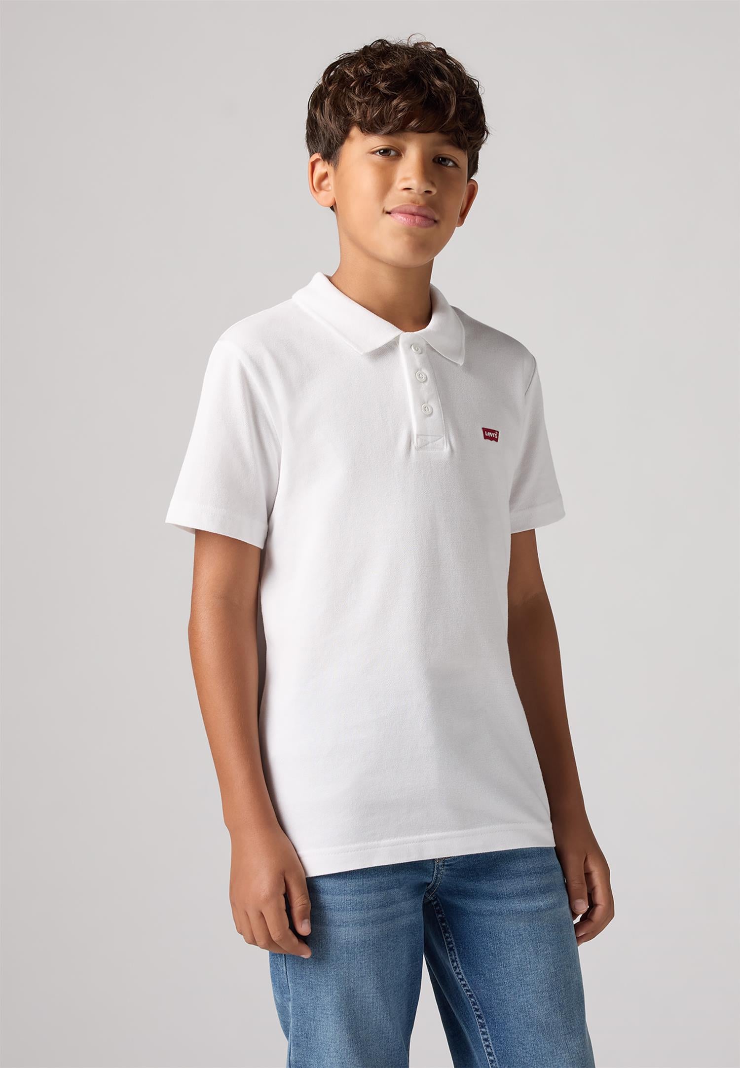 LEVIS T-skjorte m/krage Hvit