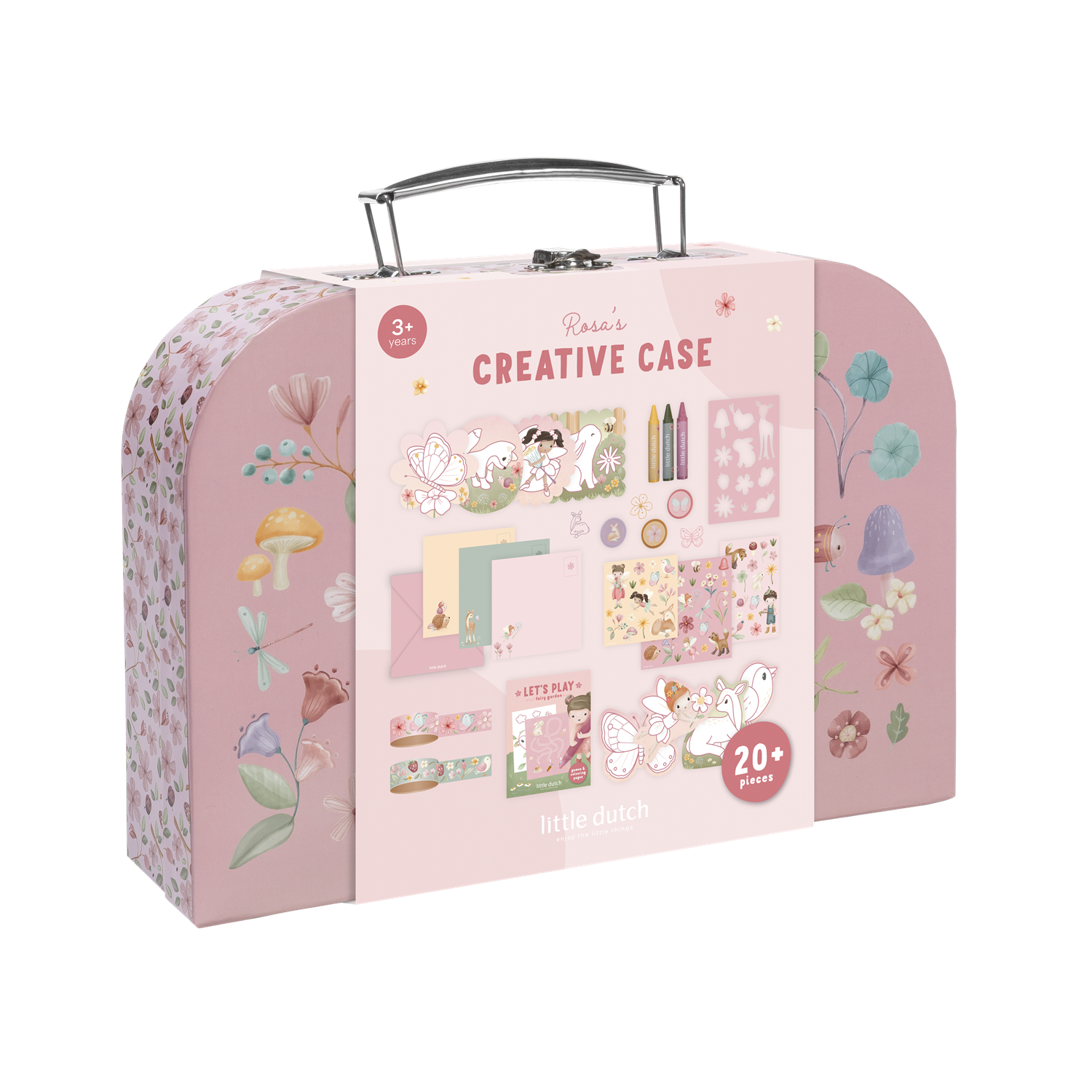 LITTLE DUTCH Kreativ Koffert,Fairy Garden Rosa