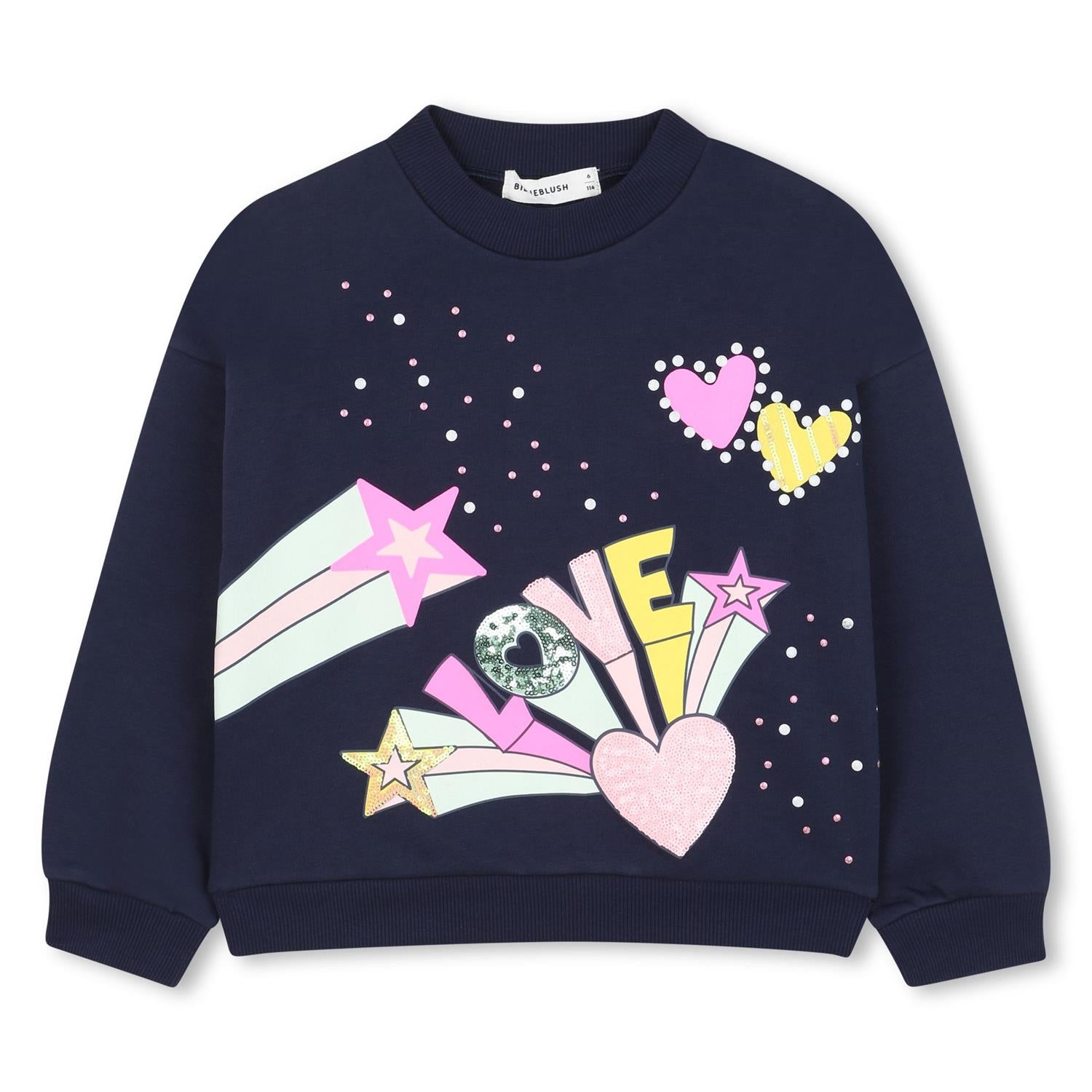 BILLIEBLUSH Sweatshirt,LOVE Mørkeblå