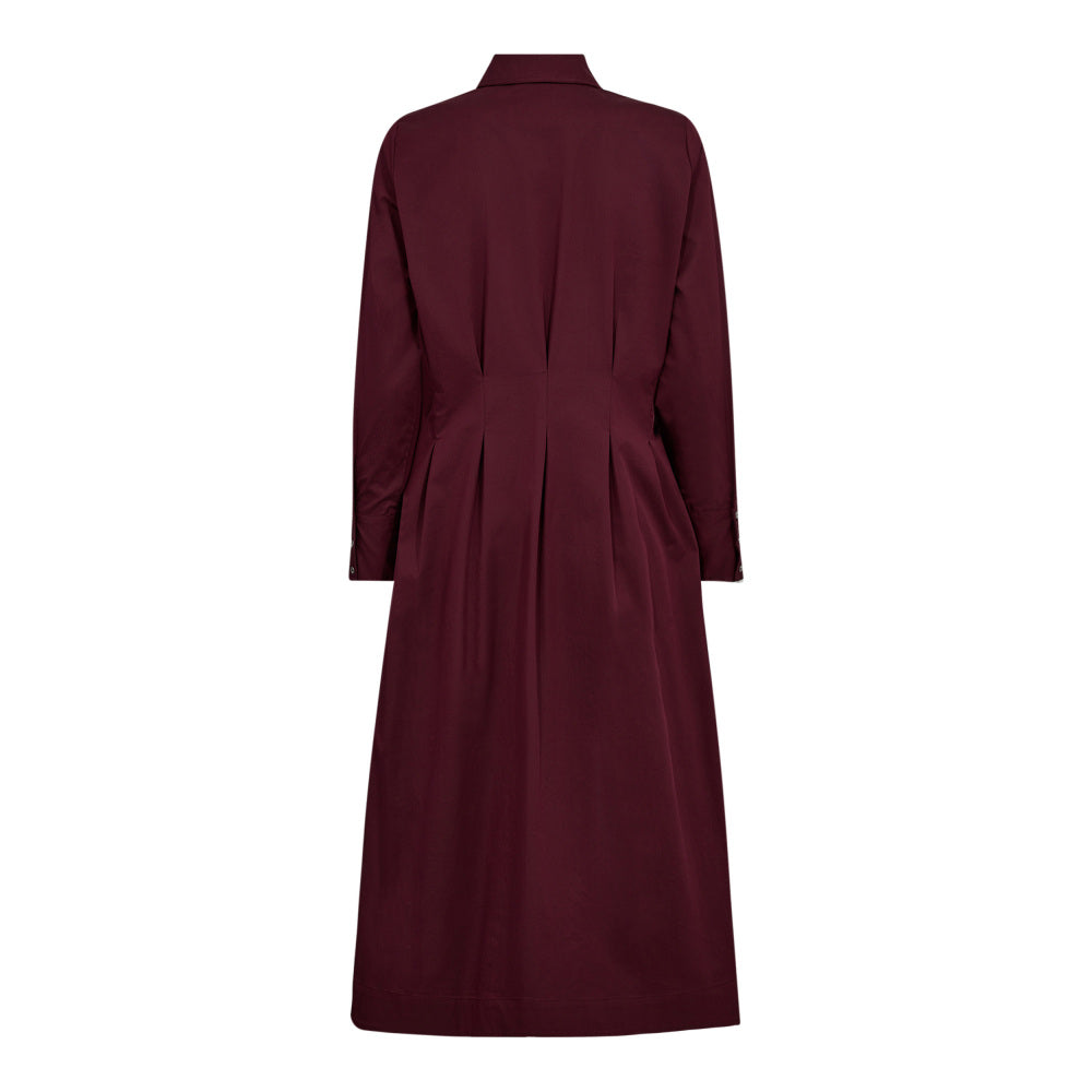 CO´ COUTURE Poppy Shirt Long Dress Winered