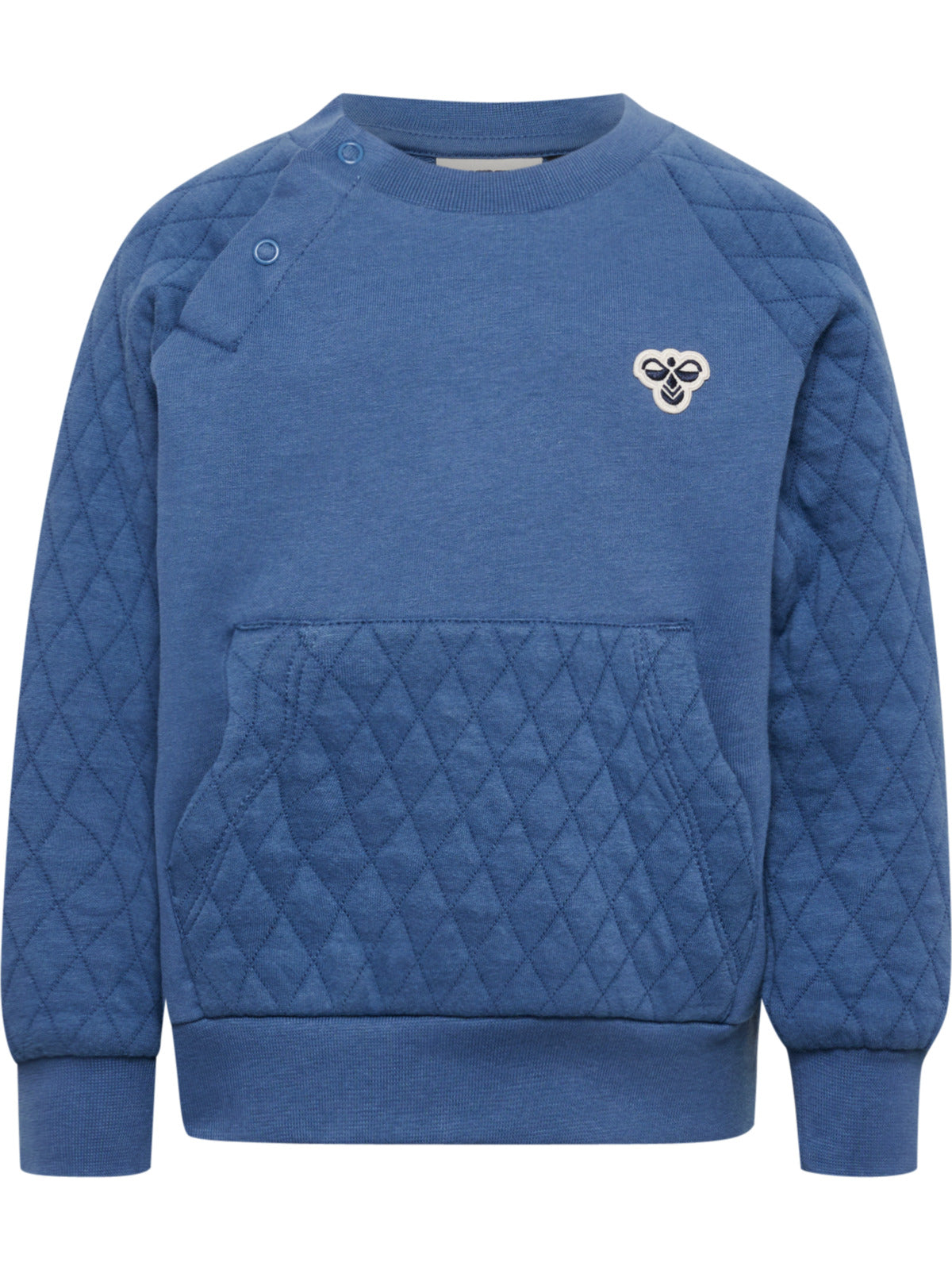 HUMMEL 0-4ÅR Loose Quilt Sweatshirt Mellomblå