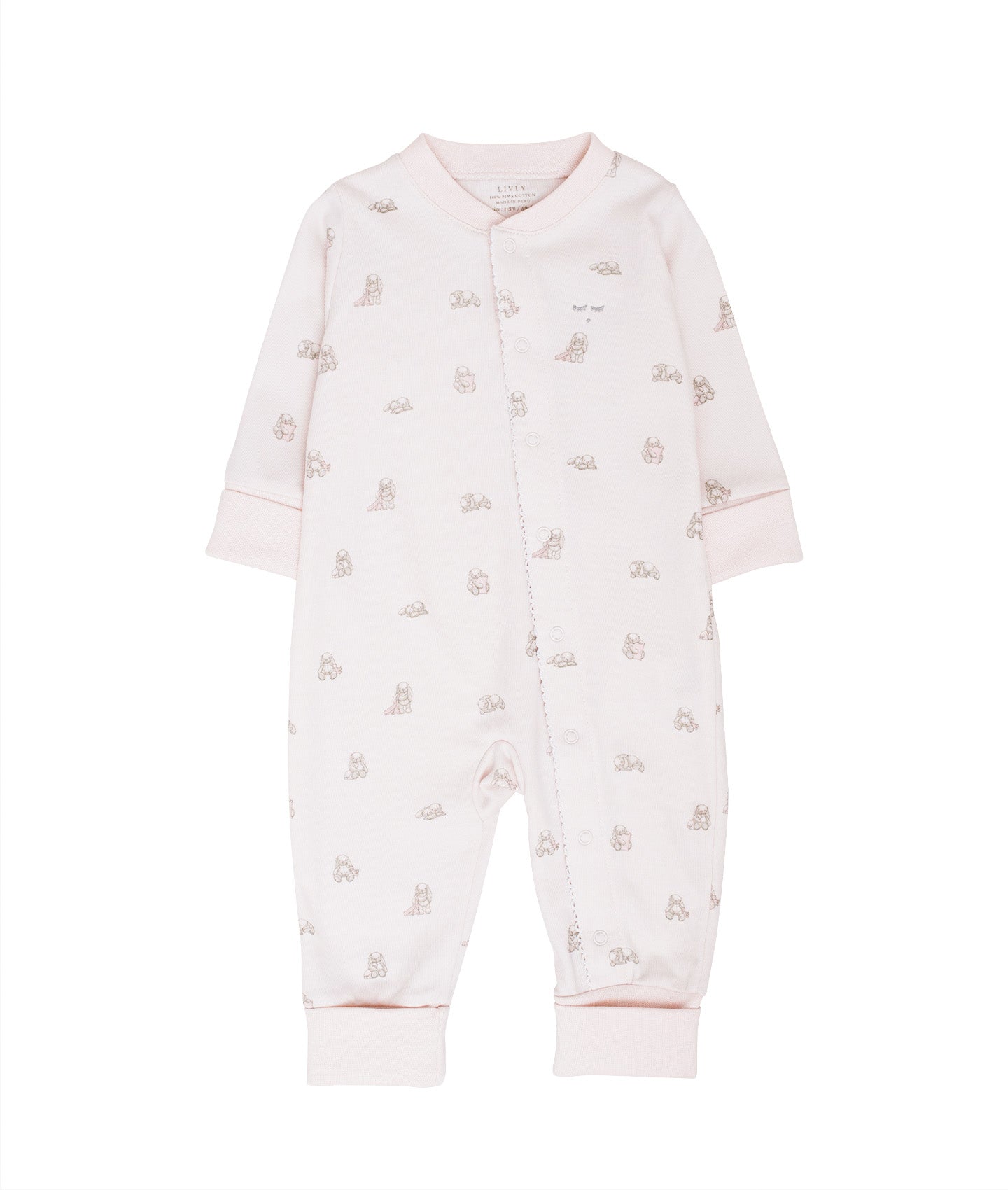 LIVLY Snuggle Bunny Marley Overall Lys Rosa - Farmor Ingvarda