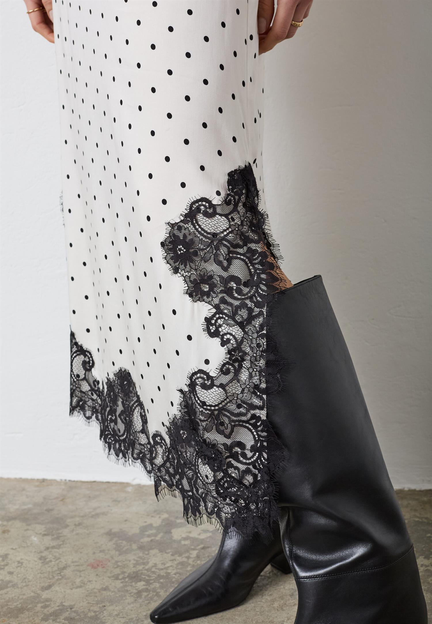 CO´ COUTURE Ameli Dot Lace Skirt