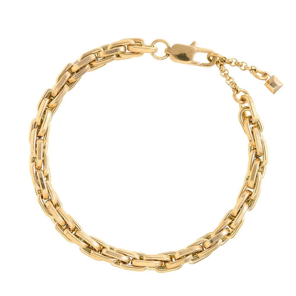 ORELIA LUXE Interlocking Link Chain Bracelet