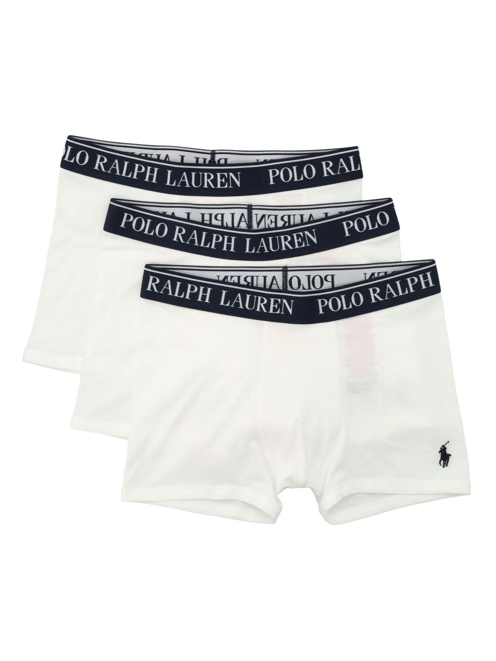 RALPH LAUREN 8-16År 3pk Boxer/Brief Hvit/Mørkeblå