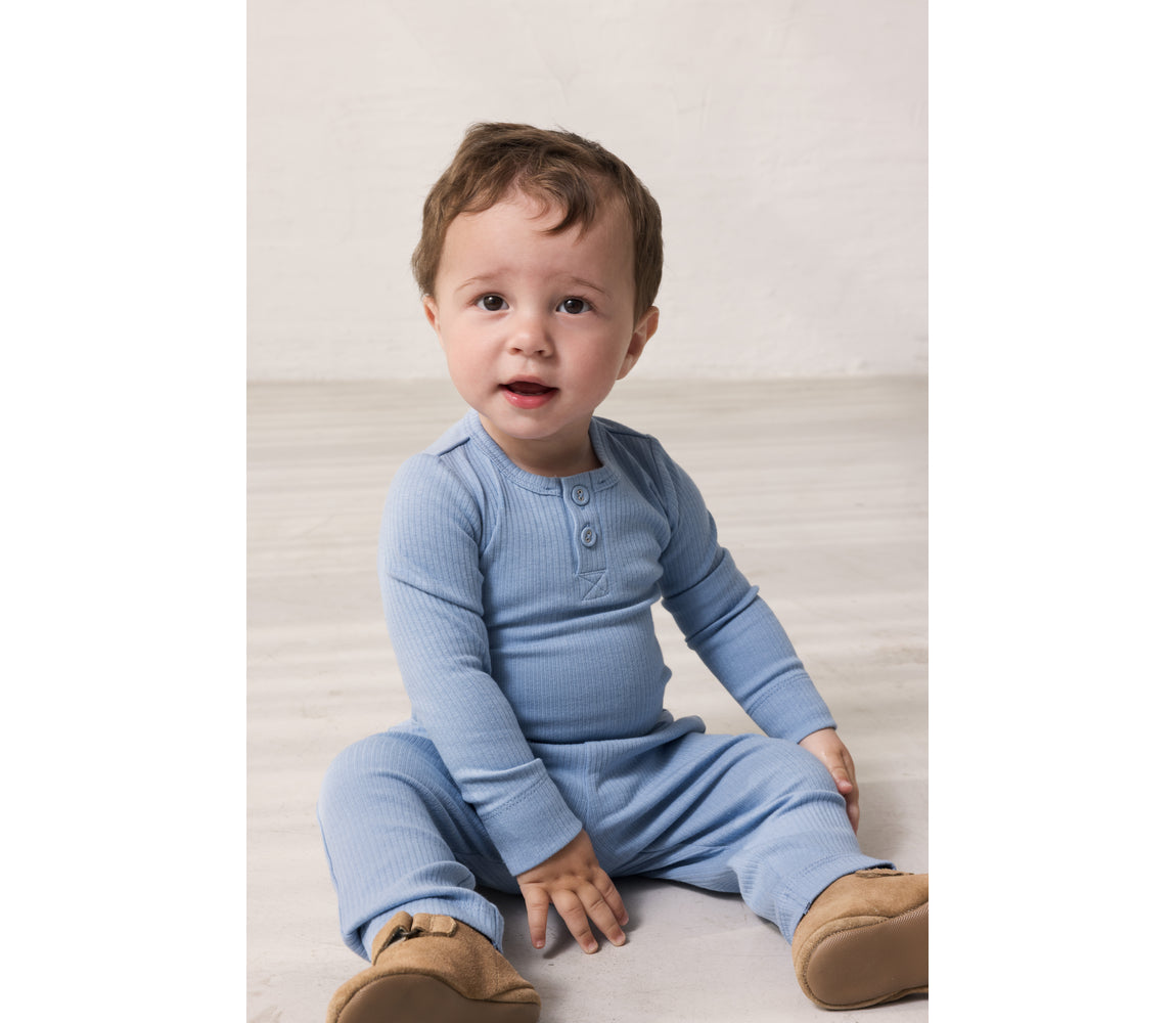 MARMAR COPENHAGEN 0-3ÅR Body LS m/knapper Blå