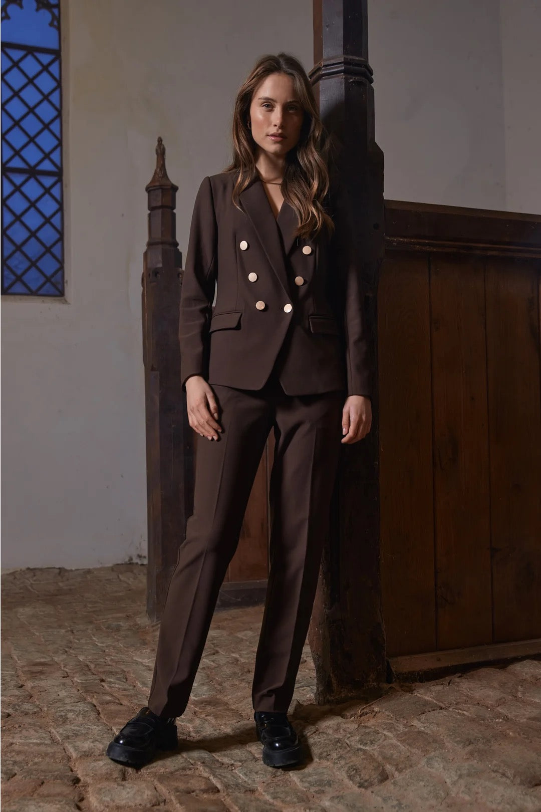 RUE de FEMME Comfy Eloise Blazer Brown