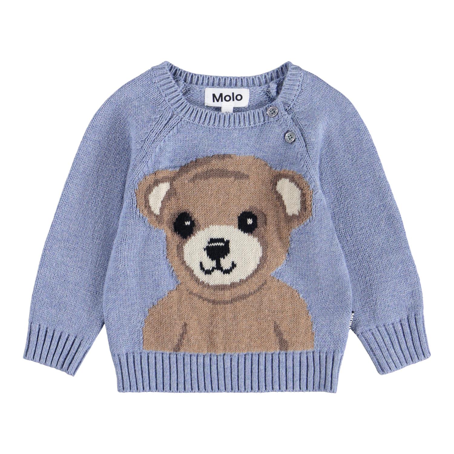 MOLO 0-4ÅR Bless Genser,Baby Mellomblå