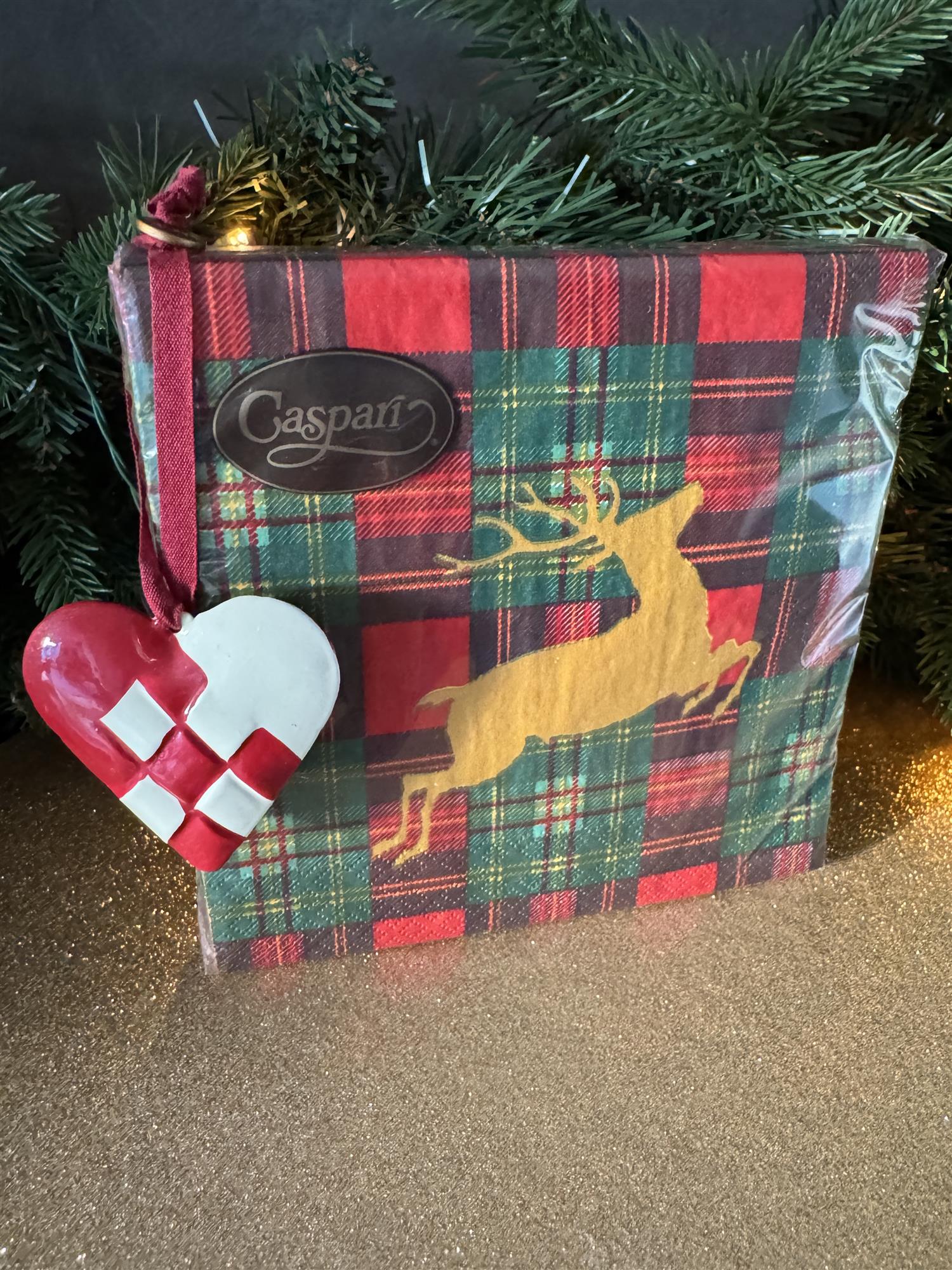 CASPARI Servietter,Reindeer tartan