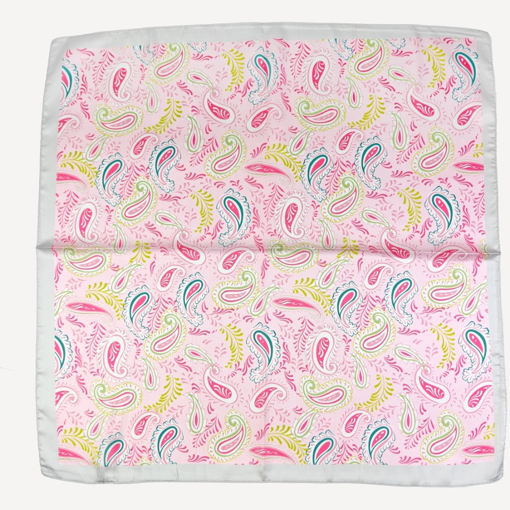 ENDLESS Bandana silk scarf Light Pink - Farmor Ingvarda