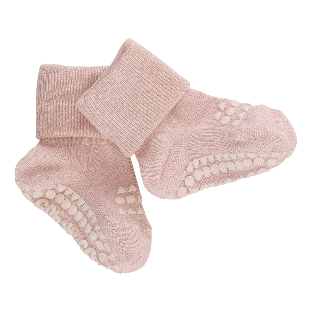 GOBABYGO Sokker m/antiskli,Bambus Rosa
