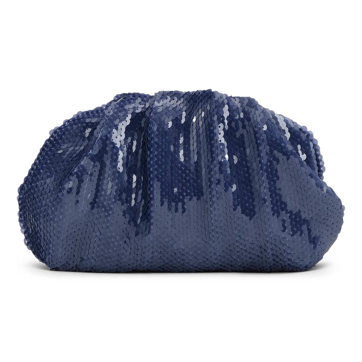 SUI AVA Sequin Clutch Denim Blue