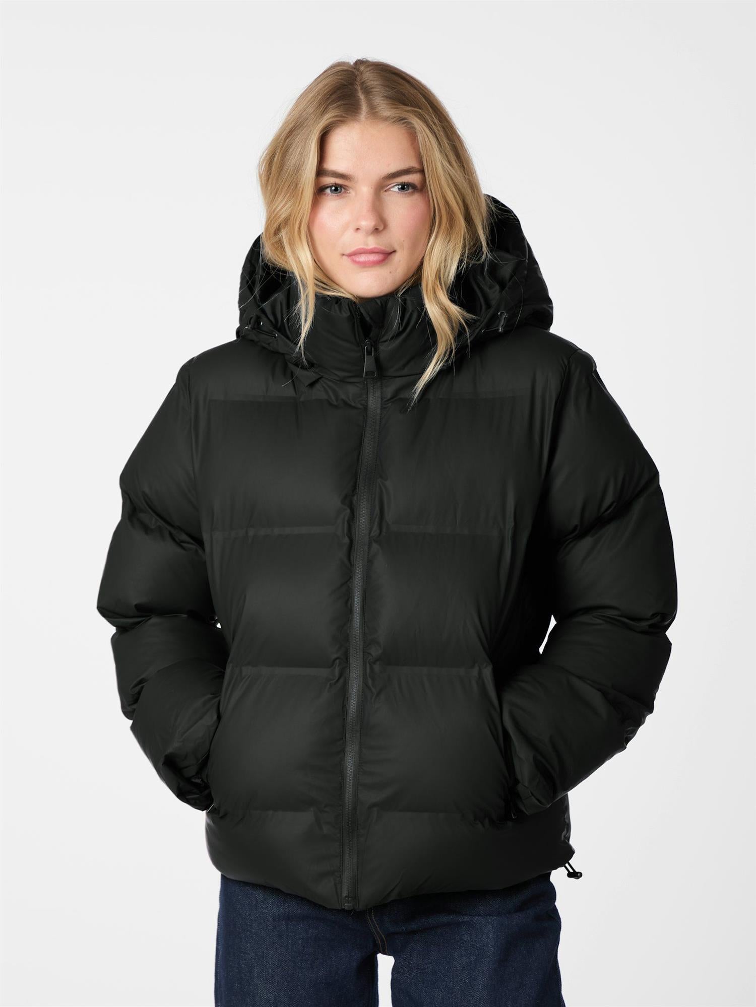 NEO NOIR Fox C Puffer Jacket Black Sort
