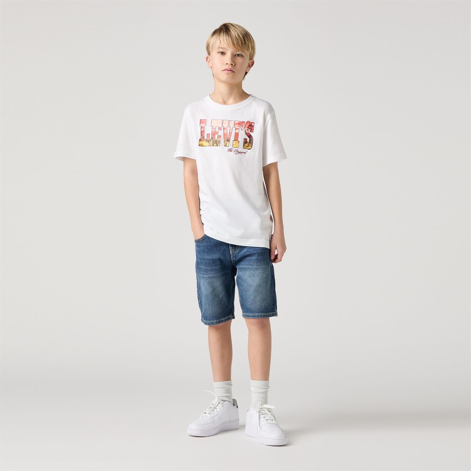 LEVIS Dongeri shorts 511 Jeans Blå