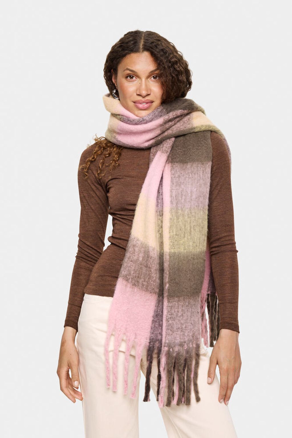 SAINT TROPEZ Landa Scarf Pink Nectar