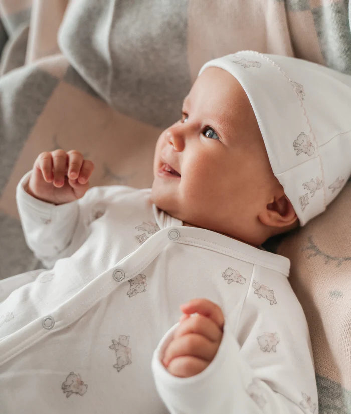 LIVLY Counting Sheep Simplicity Footie Hvit/Rosa