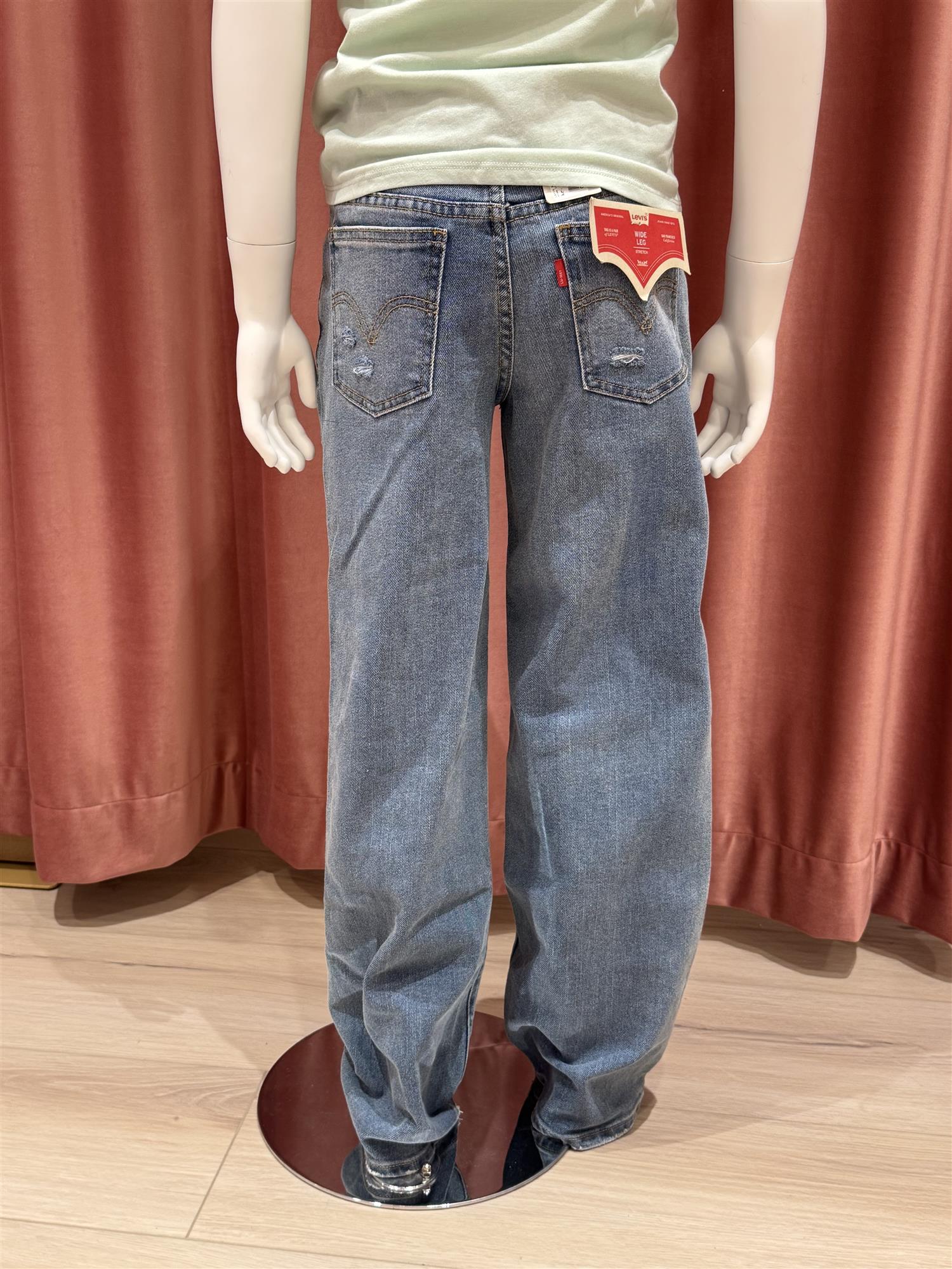 LEVIS Wide Leg - Stretch Jeans Blå