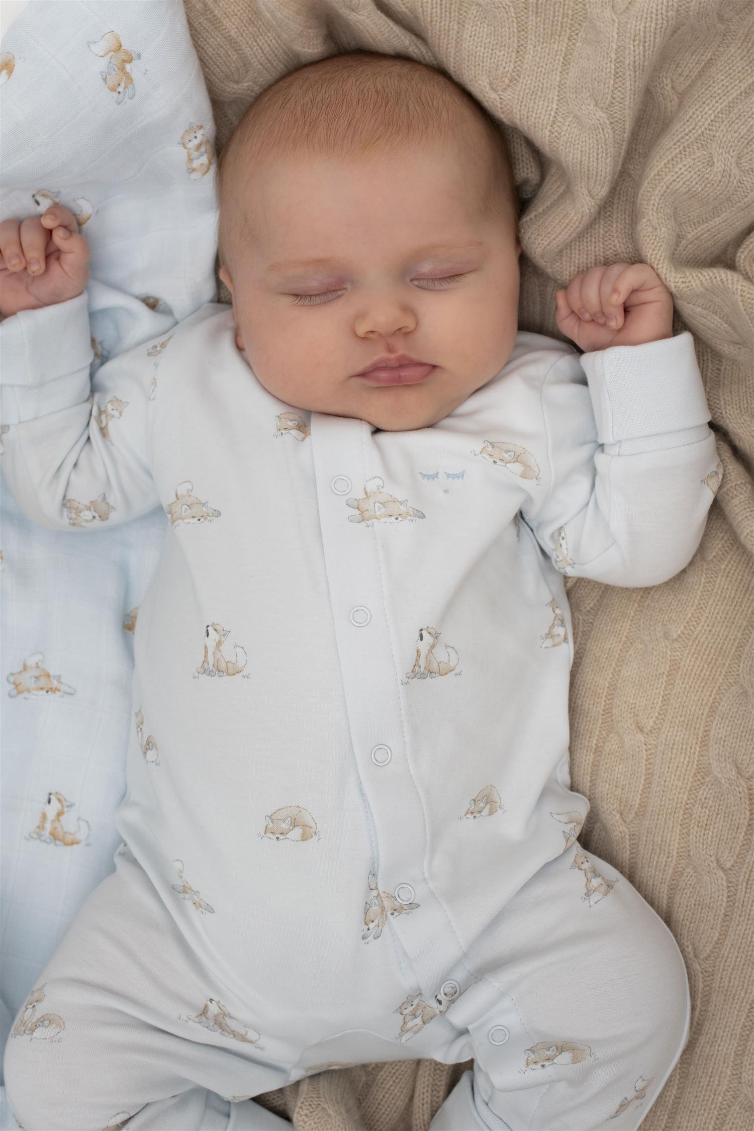 LIVLY Foxes Overall Lyseblå