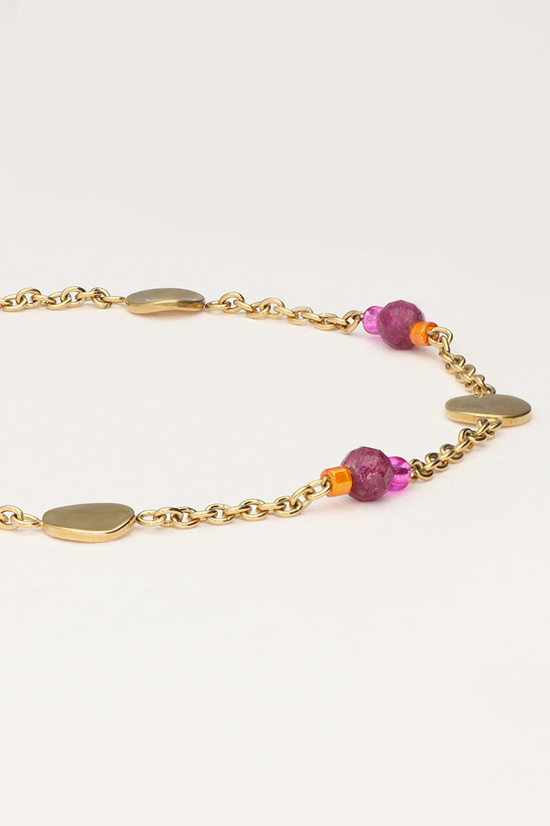 MY JEWELLERY Bracelet with mint and purple beads Gull