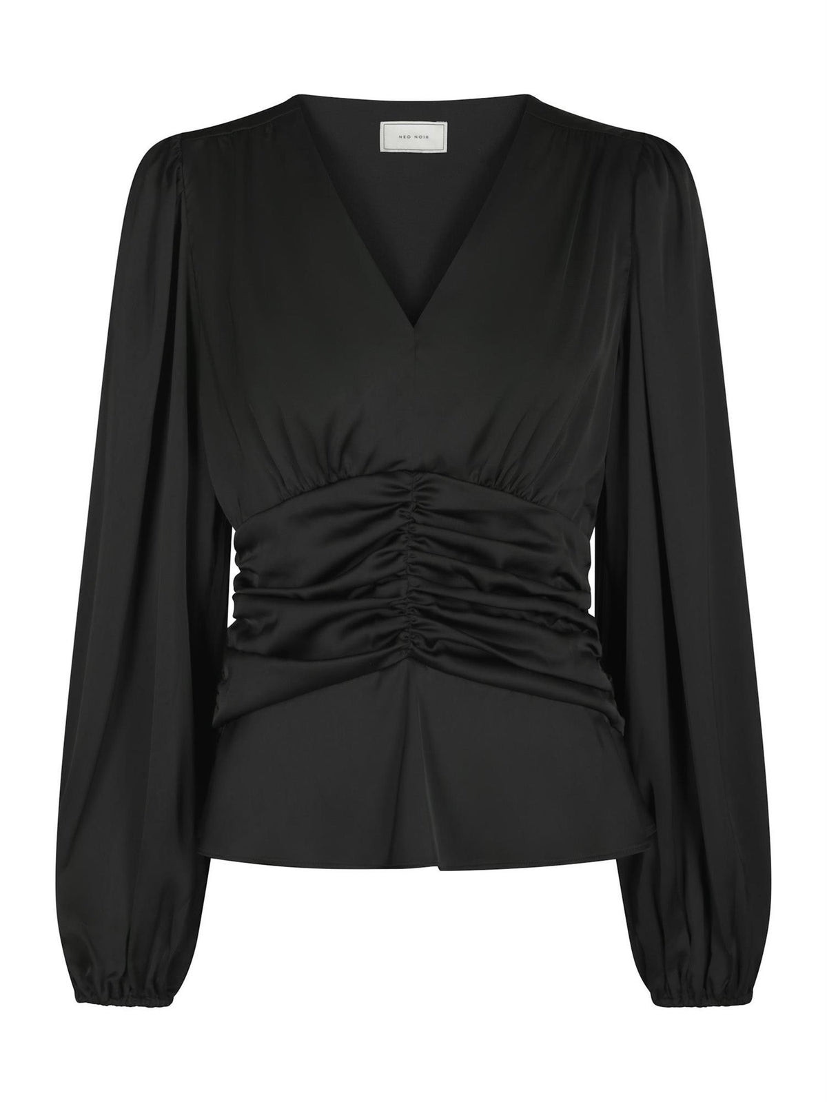 NEO NOIR Pascal Drapy Satin Blouse