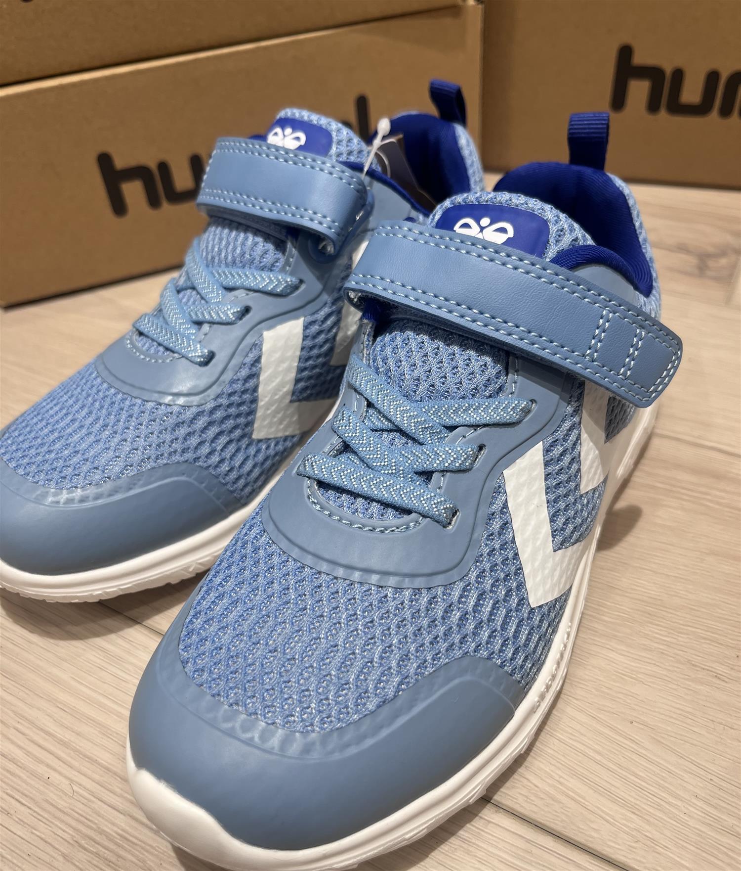 HUMMEL SKO/TØFLER Actus sko Recycled Jr Lyseblå