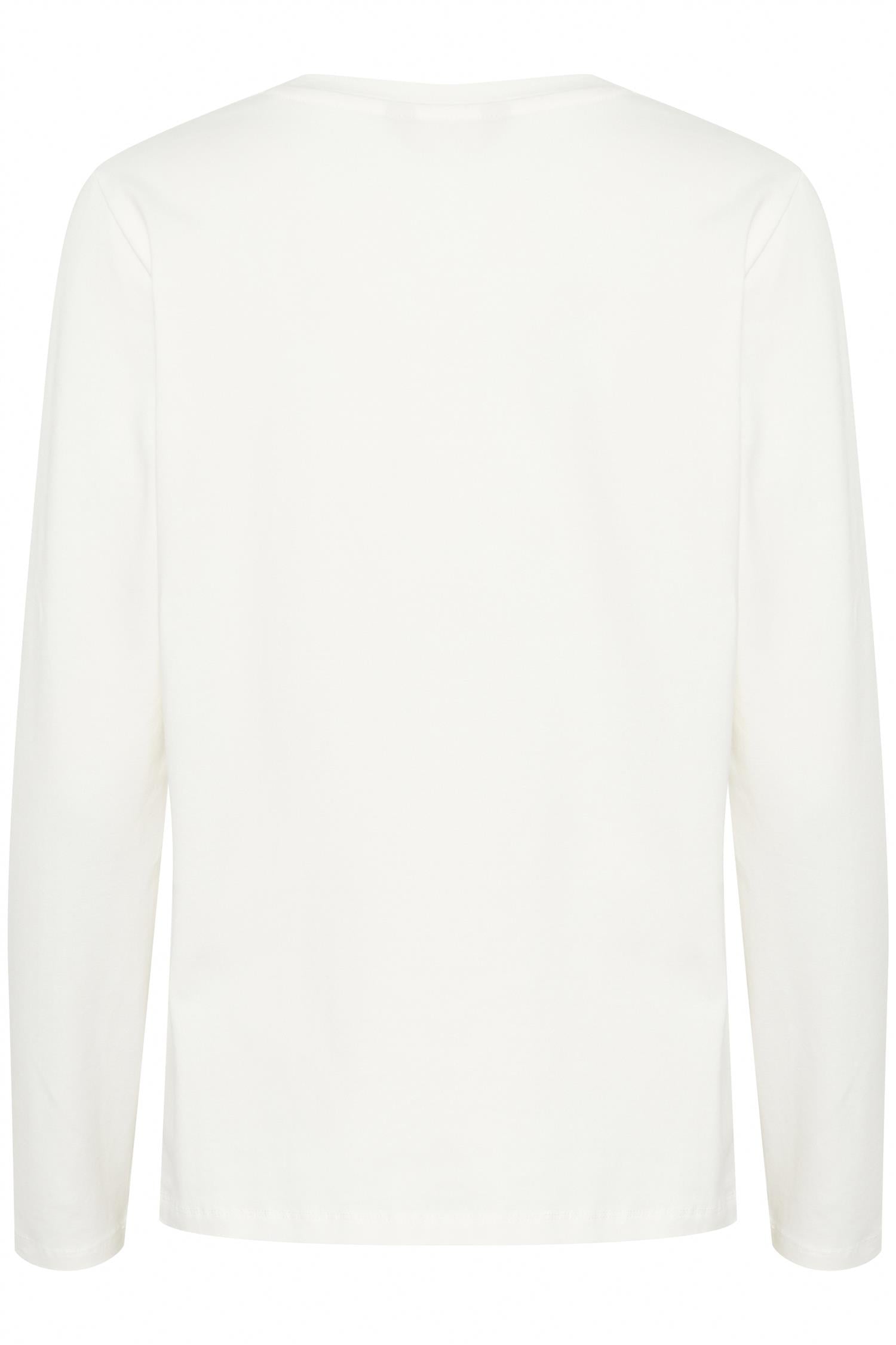 CULTURE Base T-Shirt LS Krem