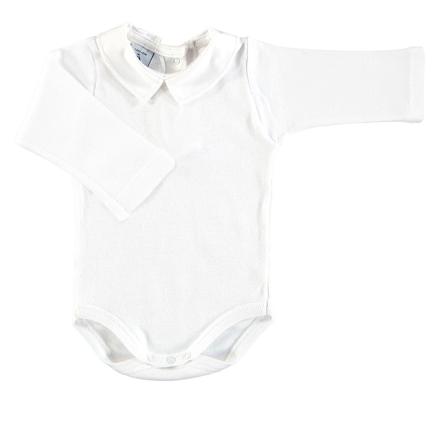 BABIDU 1185 body med polo krage Hvit