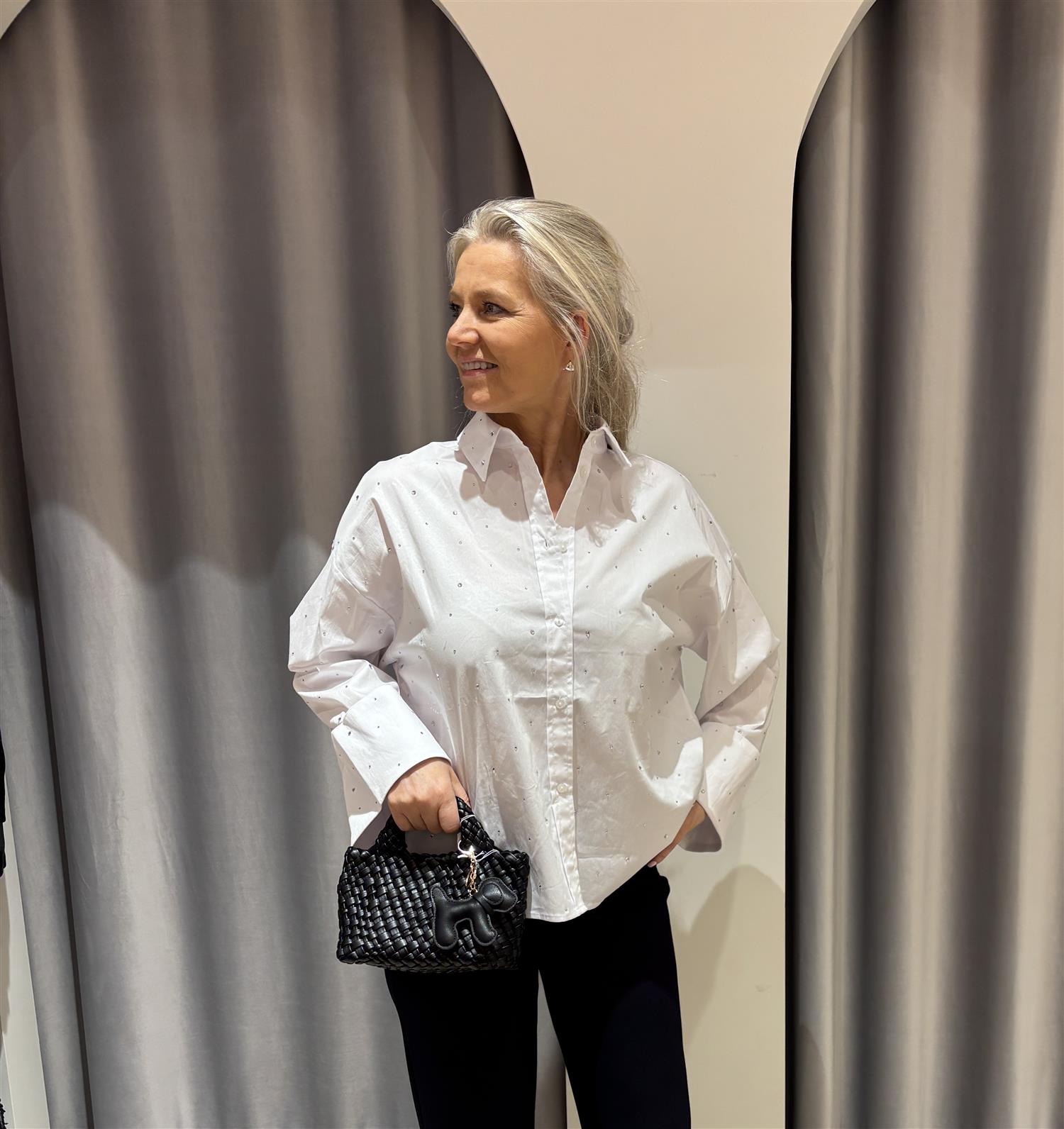 CO´ COUTURE Leni Wide Cuff Stone Shirt