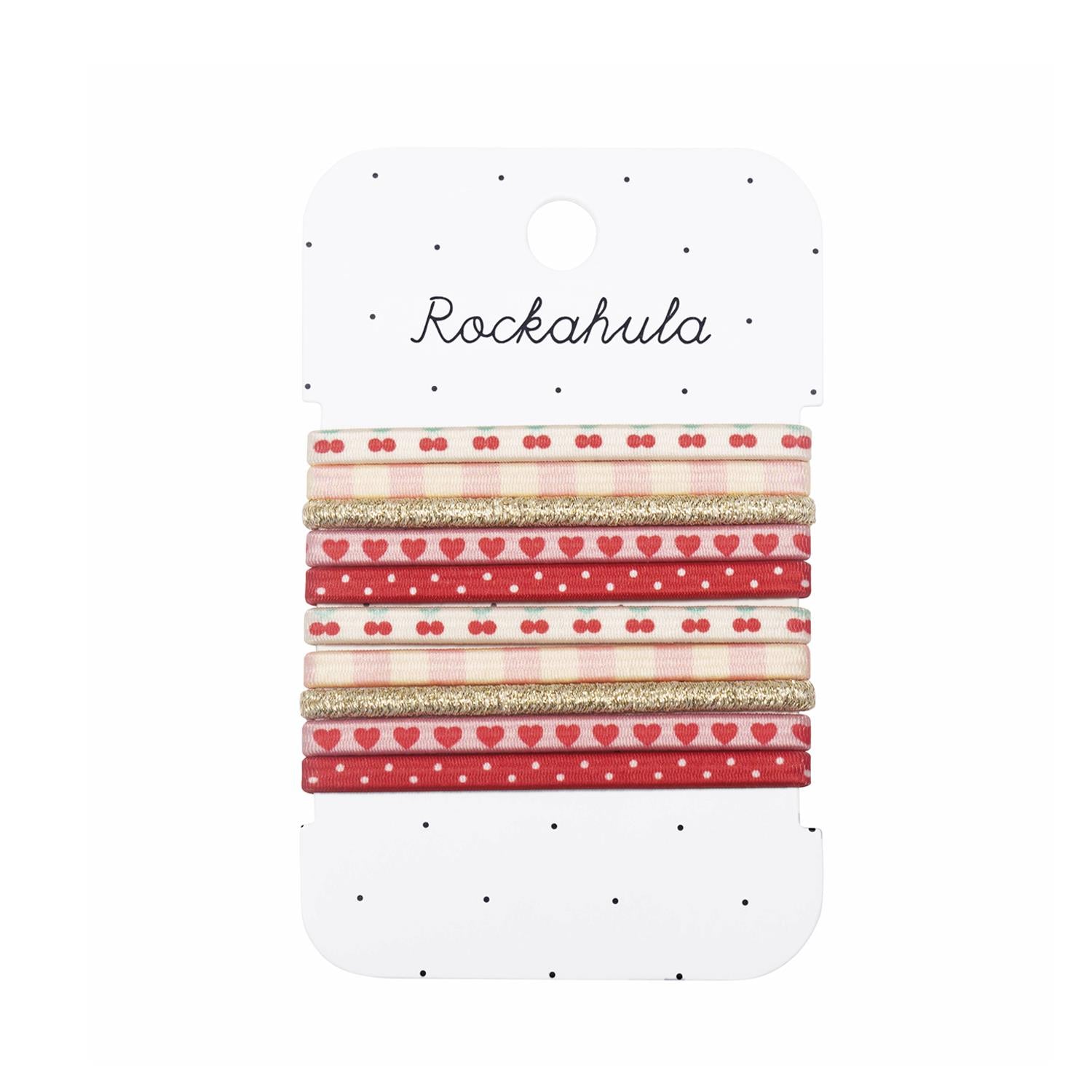 ROCKAHULA Kids Elastic Pony Pack Rosa/Rød