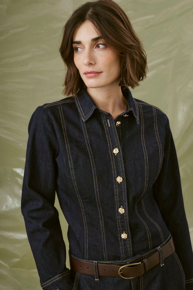 CULTURE Bobbie Denim Shirt - Farmor Ingvarda